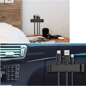 2x UCHWYT DO KABLI PRZEWODÓW ORGANIZER MASKOWNICA 4