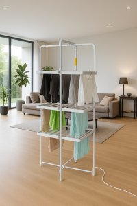 Suszarka na pranie Adler Składana elektryczna suszarka do ubrań AD 7829 7