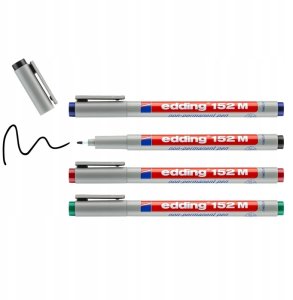 Edding edding 152 M non-permanent Folienstifte-Set 1.0 mm Mehrfarbig 2
