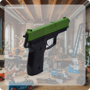 Skleplolki PISTOLET ASG NA KULKI PLASTIKOWE METALOWY GLOCK REPLIKA W PUDEŁU + KULKI 10