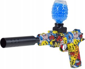 PISTOLET AUTOMATYCZNY MASZYNOWY ELEKTRYCZNY GLOCK TŁUMIK AKU ZESTAW 4