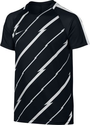Nike Koszulka dziecięca NK DRY TOP SS SQD GX1 Y czarno-biała r. M (833008 010) 1