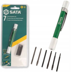SATA WKRĘTAK PRECYZYJNY MINI 7 KOŃCÓWEK 13