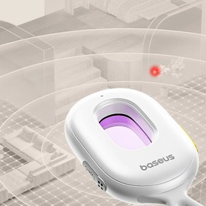 Wykrywacz ukrytych kamer Baseus Heyo Series II z alarmem i mini latarką + kabel Baseus Simple USB-A - USB-C - biały 11