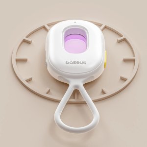 Wykrywacz ukrytych kamer Baseus Heyo Series II z alarmem i mini latarką + kabel Baseus Simple USB-A - USB-C - biały 10