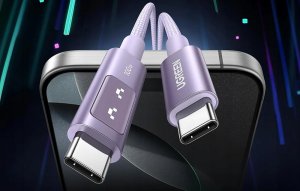 Kabel USB-C do USB-C Ugreen Uno L509, 100W, 2m (fioletowy) 3