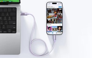 Kabel USB-C do USB-C Ugreen Uno L509, 100W, 2m (fioletowy) 4