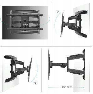 TV SET ACC WALL MOUNT/40-75"/BLACK M6L-B ONKRON M6L-B (4262392440888) 5