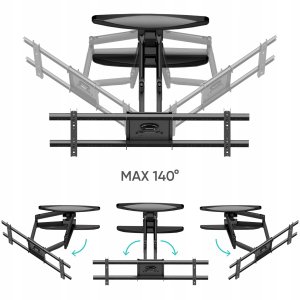 TV SET ACC WALL MOUNT/40-75"/BLACK M6L-B ONKRON M6L-B (4262392440888) 6