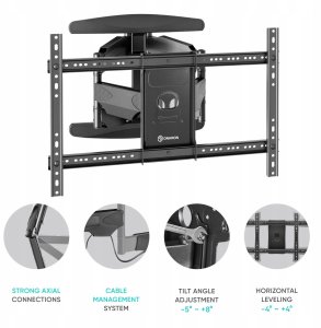 TV SET ACC WALL MOUNT/40-75"/BLACK M6L-B ONKRON M6L-B (4262392440888) 7