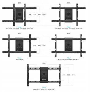 TV SET ACC WALL MOUNT/40-75"/BLACK M6L-B ONKRON M6L-B (4262392440888) 8