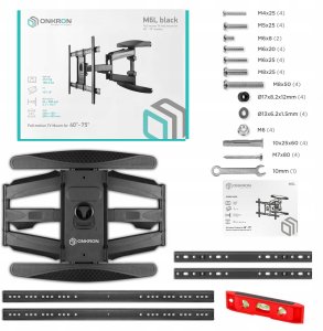 TV SET ACC WALL MOUNT/40-75"/BLACK M6L-B ONKRON M6L-B (4262392440888) 9