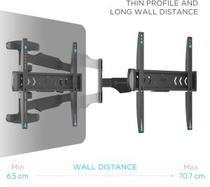TV SET ACC WALL MOUNT /40-75"/BLACK NP47-B ONKRON NP47-B (4603728442075) 3