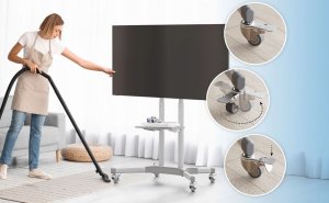 TV SET ACC MOBILE STAND/32-65"/WHITE TS1351-W ONKRON TS1351-W (4262392440666) 2