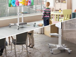 TV SET ACC MOBILE STAND/32-65"/WHITE TS1351-W ONKRON TS1351-W (4262392440666) 3