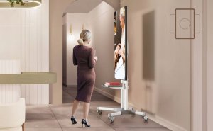 TV SET ACC MOBILE STAND/32-65"/WHITE TS1351-W ONKRON TS1351-W (4262392440666) 4