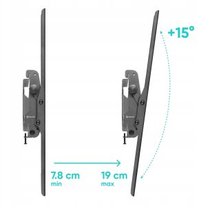 TV SET ACC WALL MOUNT/55-100"/BLACK UT4-B ONKRON UT4-B (4262392441397) 2
