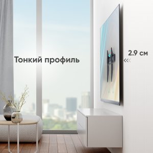 TV SET ACC WALL MOUNT /43-85"/BLACK FM6-B ONKRON FM6-B (4603728440361) 2