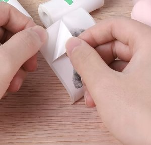 Rolki do mini drukarki "Drukuś" 5szt. 2,5x5,7cm z klejem 4