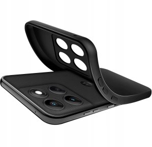 krainaGSM Etui Czarne Matowe Silikon Slim do Motorola Edge 60 Pro 4