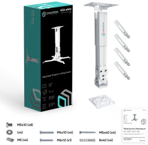 Uchwyt do projektorów Onkron PROJECTOR ACC MOUNT/WHITE K3A-W ONKRON 2