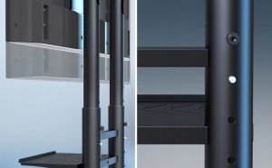 TV SET ACC MOBILE STAND/55-90"/BLACK TS1871-B ONKRON 2