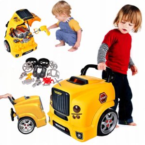 AUTOBUS INTERAKTYWNY ZESTAW MECHANIK 59 ELEMENTÓW ŚWIATŁA DŹWIĘKI NARZĘDZIA 16