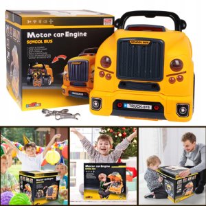 AUTOBUS INTERAKTYWNY ZESTAW MECHANIK 59 ELEMENTÓW ŚWIATŁA DŹWIĘKI NARZĘDZIA 3