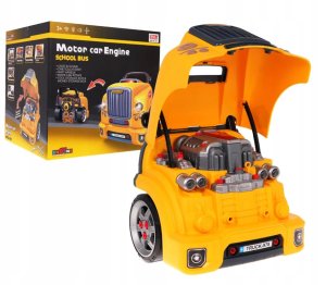 AUTOBUS INTERAKTYWNY ZESTAW MECHANIK 59 ELEMENTÓW ŚWIATŁA DŹWIĘKI NARZĘDZIA 10