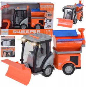 ODŚNIEŻARKA DROGOWA ZABAWKA POJAZD ULICZNY NA BATERIE SAMÓCHÓD DLA DZIECI 11