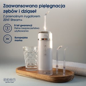 Irygator ZENT Stream+ bezprzewodowy PRO 360 Biały 2