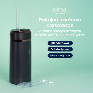 Irygator ZENT Stream+ bezprzewodowy PRO 360 Czarny 6