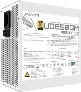 Zasilacz Gigabyte UD850GM PG5 ICE 850W (GP-UD850GM PG5 V2 ICE) 4