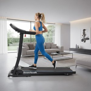 Bieżnia elektryczna domowa z uchwytami składana regulacja nachylenia aplikacja 13