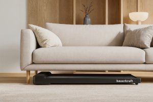 Bieżnia domowa elektryczna domowa Bauerkraft wyświetlacz chodzenie cardio czarna 16