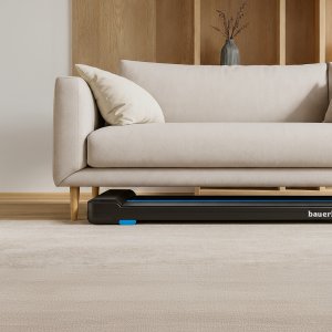 Bieżnia domowa elektryczna domowa Bauerkraft wyświetlacz chodzenie cardio niebieska 6