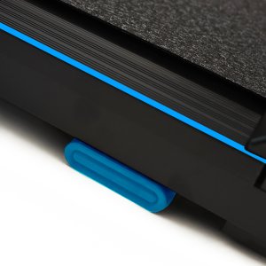 Bieżnia domowa elektryczna domowa Bauerkraft wyświetlacz chodzenie cardio niebieska 8