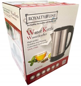 Czajnik elektryczny 1.8L 1500W srebrny RoyaltyLine SWK-17006 3