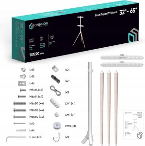 TV SET ACC FLOOR STAND /32-65"/WHITE TS1220-W ONKRON TS1220-W (4603728442624) 3