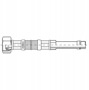 Wąż bat.st.opl.stal.L60M10x3/8nyp.długi (DWZ) 2