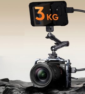 Ramię Przegub Zacisk Uchwyt Klips Imadło Magic Arm na Gwint 1/4 / ULANZI / HD02 4