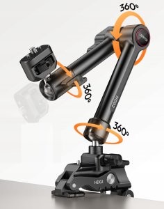 Ramię Przegub Zacisk Uchwyt Klips Imadło Magic Arm na Gwint 1/4 / ULANZI / HD02 5