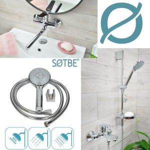 SOTBE INARI bateria wannowa ścienna + bateria umywalkowa ścienna 2