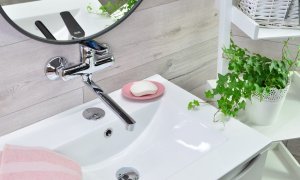 SOTBE INARI bateria wannowa ścienna + bateria umywalkowa ścienna 8