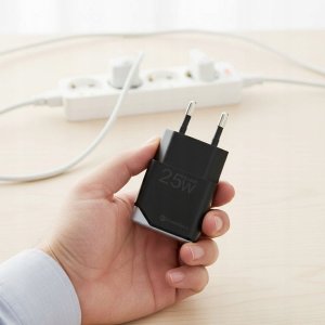 Ładowarka sieciowa do telefonu Forcell F-Energy Ultra Slim GaN III USB C PD QC4.0 3A 25W B125101-E czarna 7