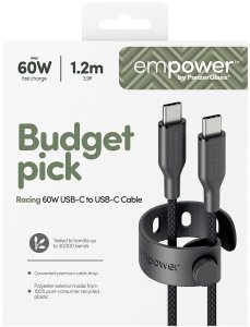 Kabel USB PanzerGlass USB-C - USB-C 1.2 m Czarny (EM92155) 3