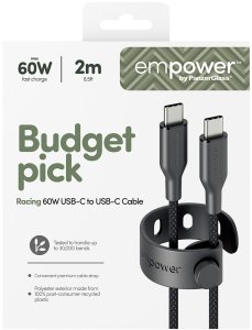 Kabel USB PanzerGlass USB-C - USB-C 2 m Czarny (EM94057) 3