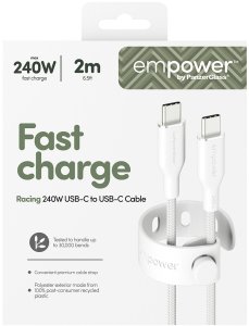 Kabel USB PanzerGlass USB-C - USB-C 2 m Biały (EM86681) 3