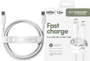 Kabel USB PanzerGlass USB-C - USB-C 1.2 m Biały (EM77569) 2