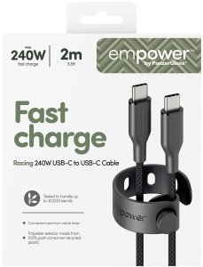 Kabel USB PanzerGlass USB-C - USB-C 2 m Czarny (EM32448) 3